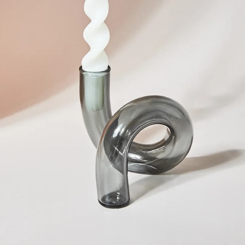 Curved Glass Vase