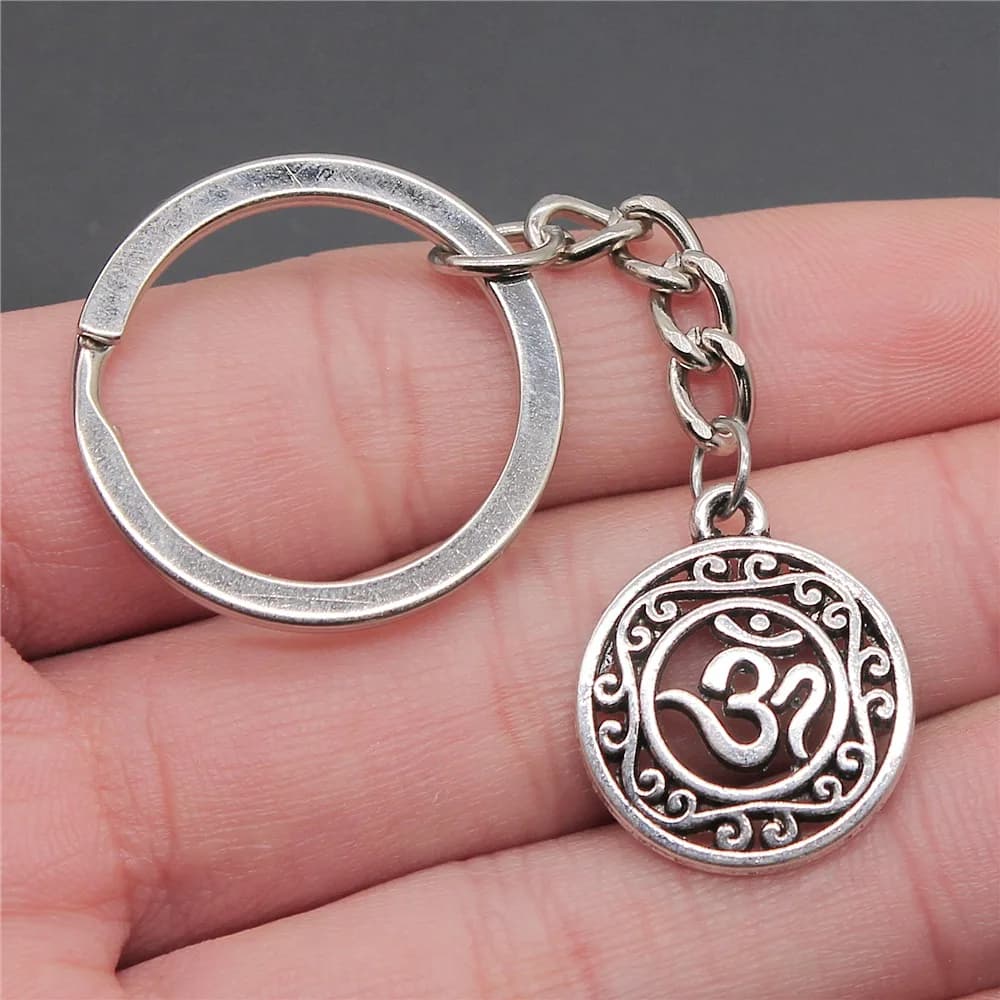 Om Symbol Yoga Keychain Pendant