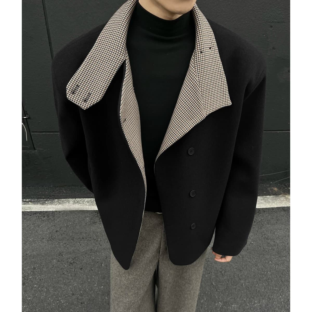 Men's Slim-Fit Wool Winter Jacket