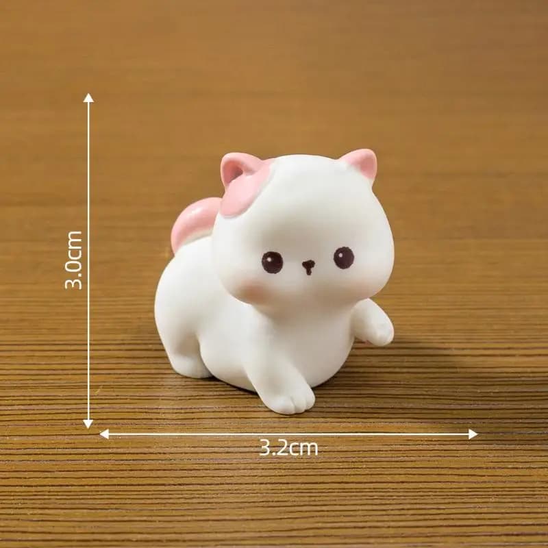 Cartoon Cat Resin Figurine