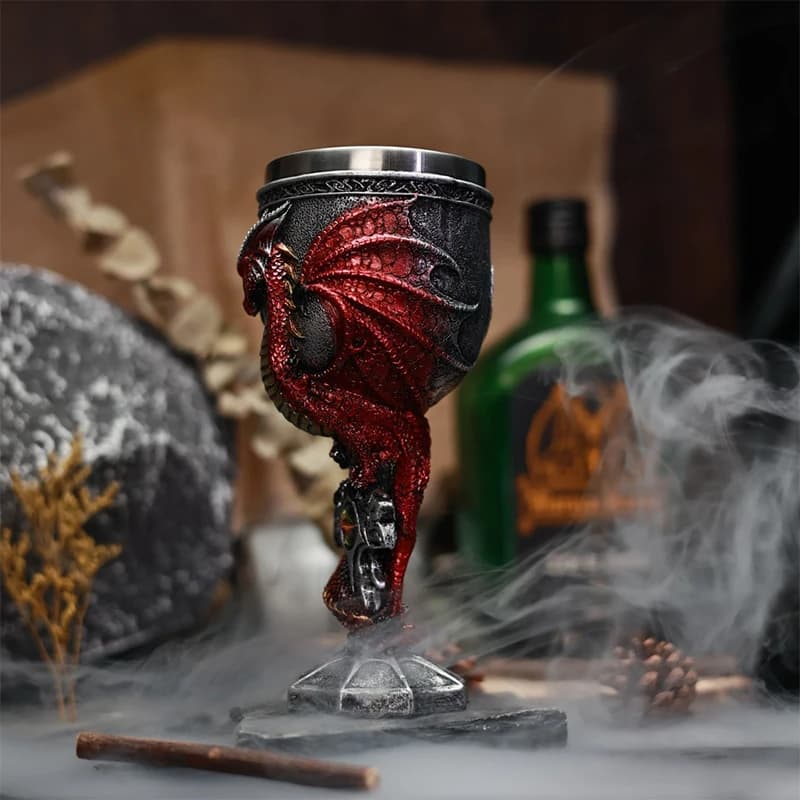 Medieval Dragon Goblet Chalice