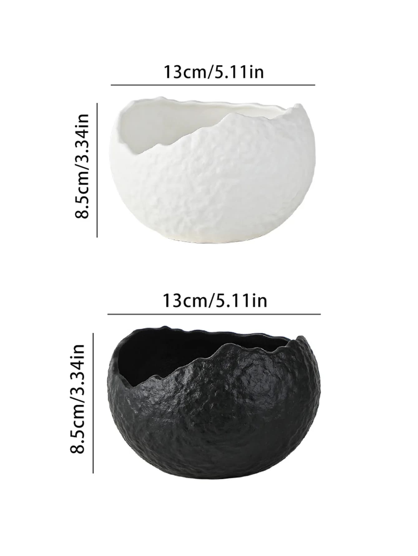Irregular Eggshell Ceramic Bowl