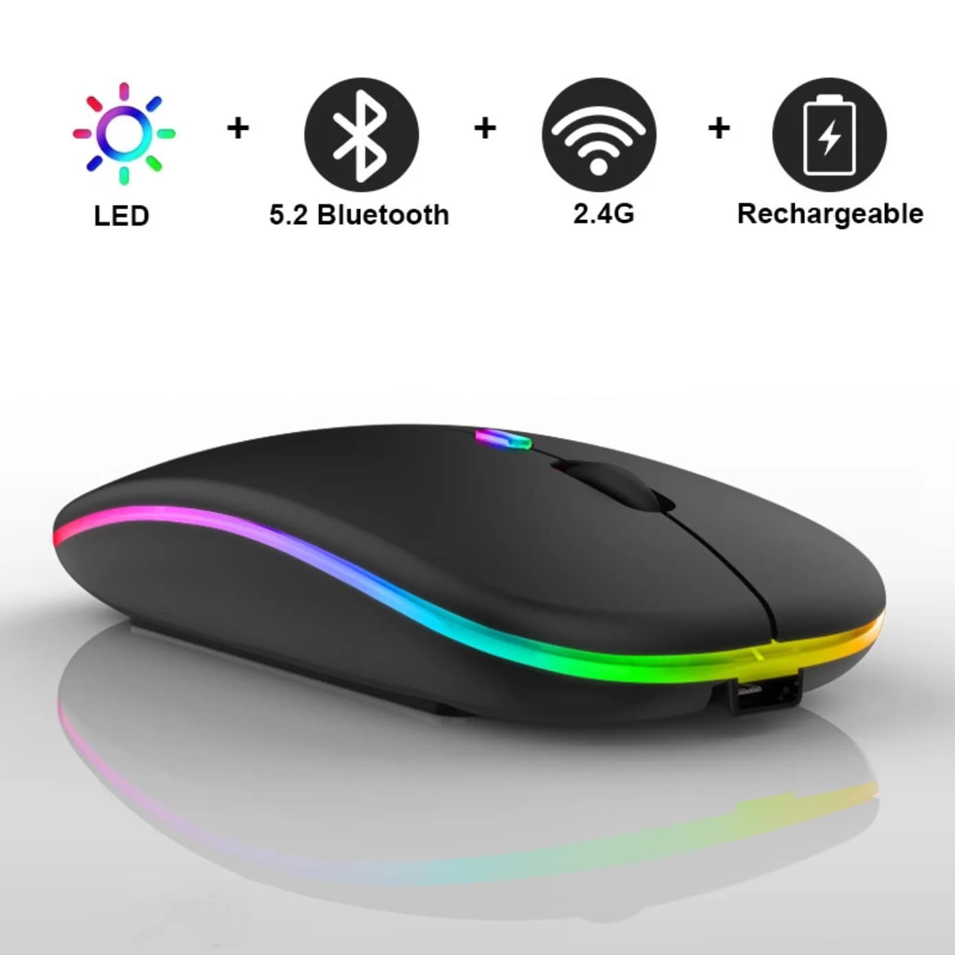 Wireless Bluetooth Rechargeable Gaming Mouse