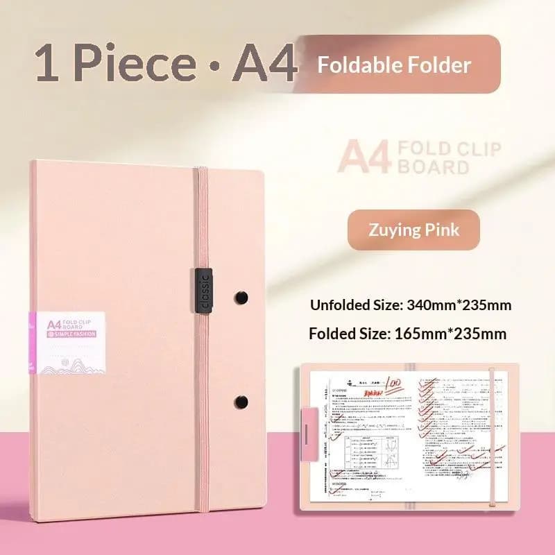 A4 Waterproof File Folder with Elastic Buckle