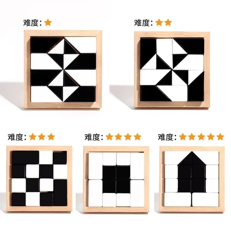 Wooden Blocks Puzzle Table Game