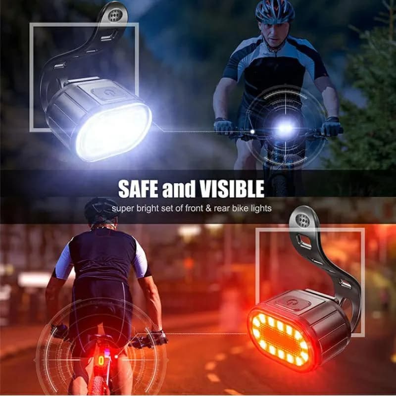 Bike LED Front and Rear Light Set