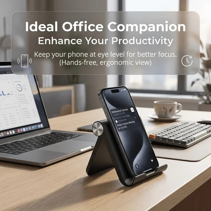 1Foldable portable phone stand Multifunctional Desktop Tablet Stand Sturdy, durable, and easy to store Suitable for home office,