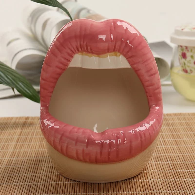 Ceramic Lips Shaped Serving Bowl