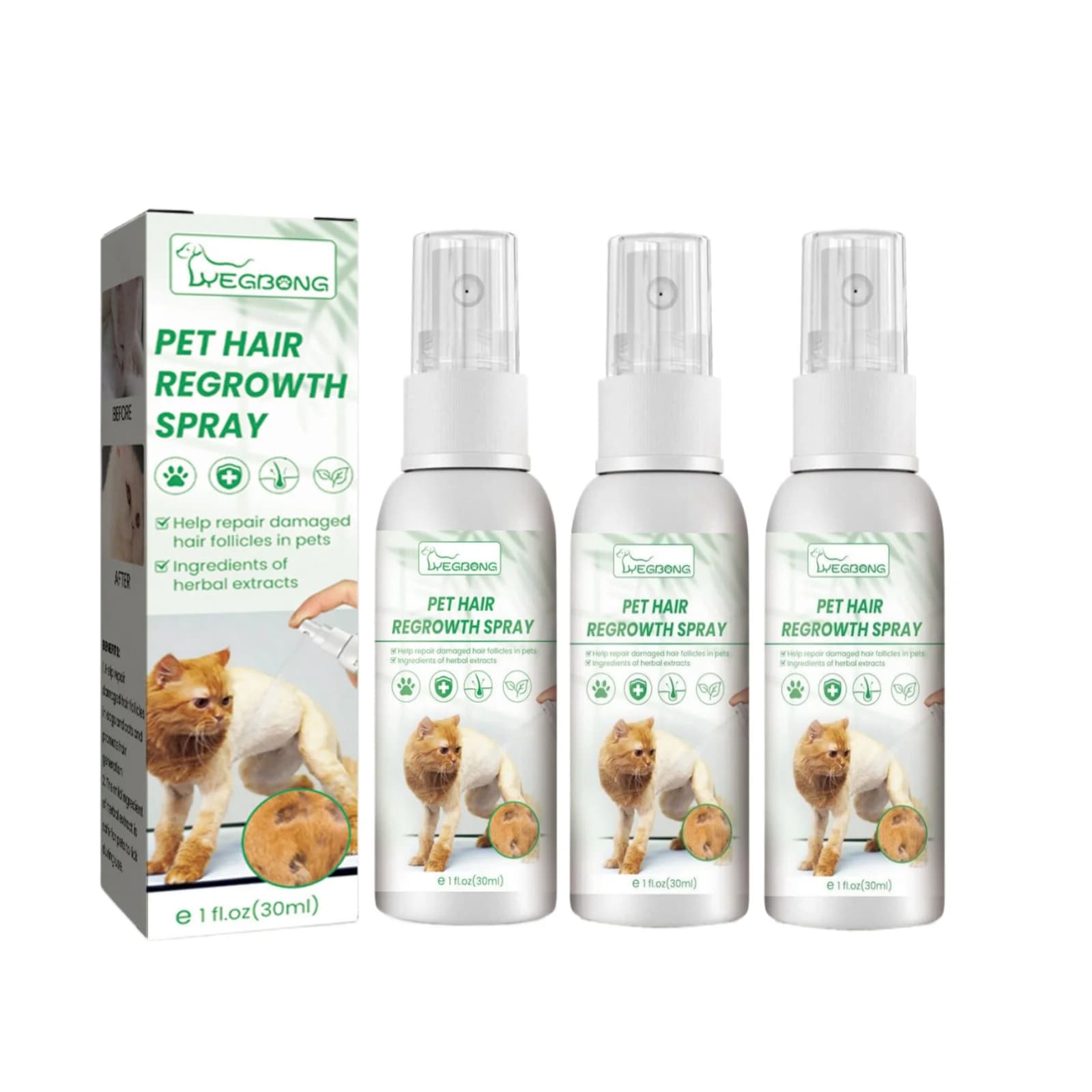 Cat Detangler and Hair Regrowth Spray