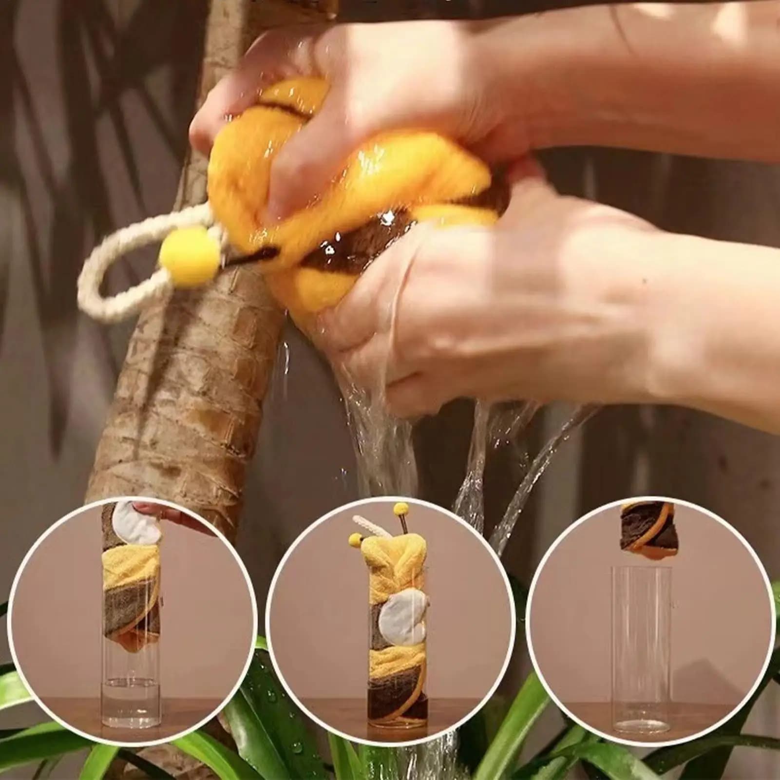 Cartoon Hand Towel with Hanging Loop