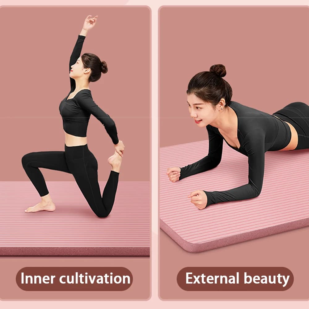 8mm NBR Yoga Mat with Carrying Strap