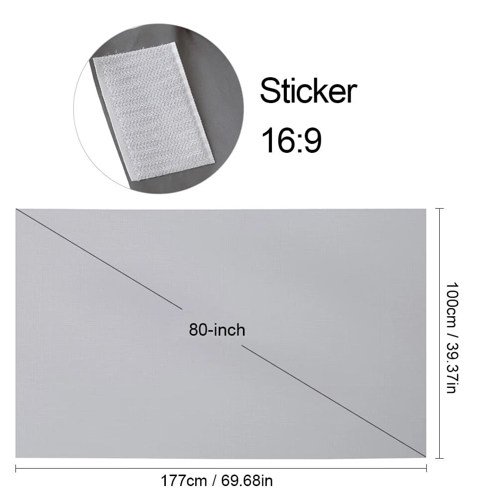 Portable Projector Screen 60-120 Inches