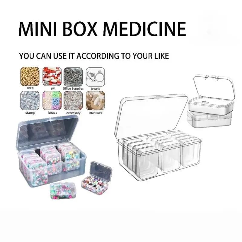 Clear Compartment Storage Organizer Box