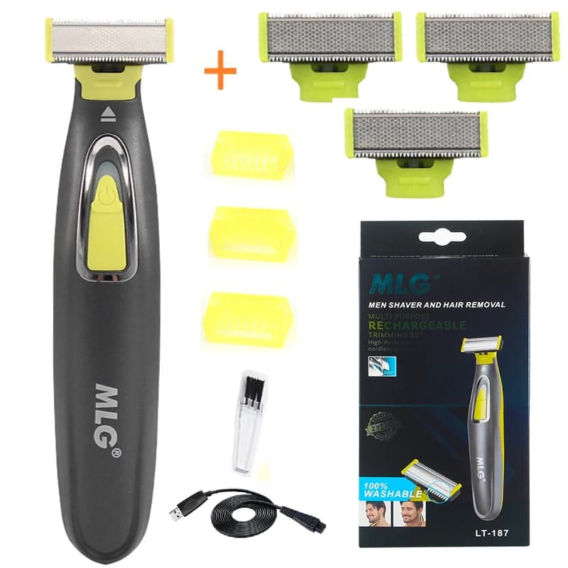 Wet Dry Electric Shaver for Face and Body