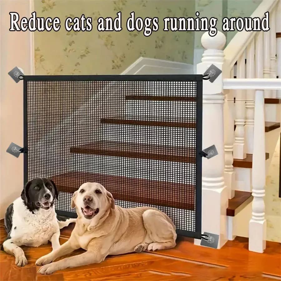 Mesh Pet Gate Retractable Barrier