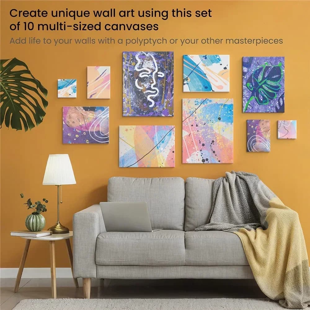 Cotton Canvas Board Set for Oil and Watercolor