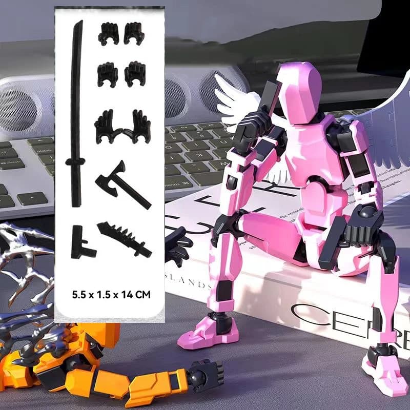 Multi-Jointed Action Figure with Accessories
