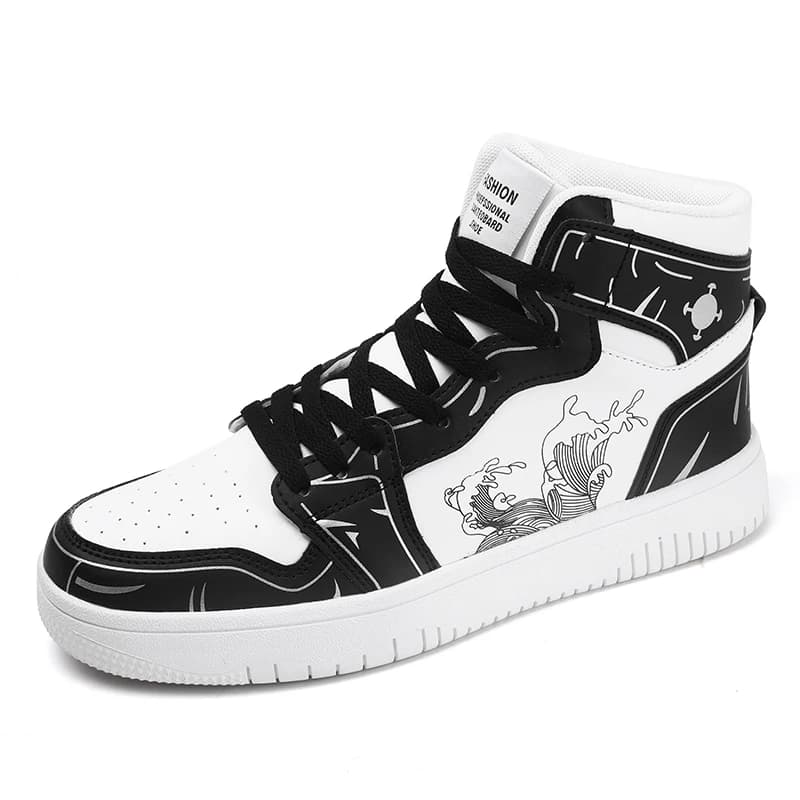 Sneakers Men High-top Flat Leather Breathable Casual Comfortable Walking Shoes Outdoor Luxury Designer Big Size Tennis Shoes Man