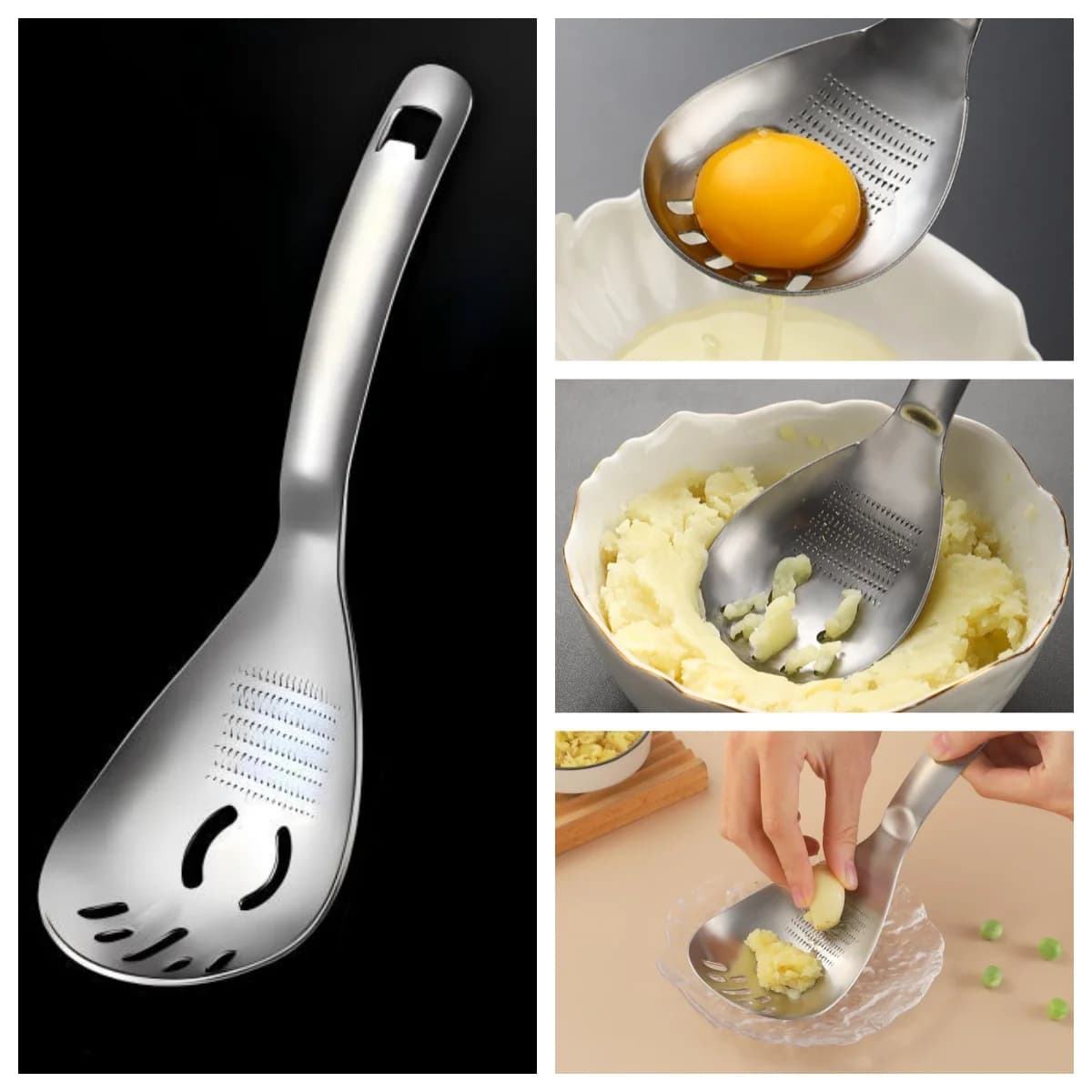 Garlic Ginger Potato Masher And Egg Separator