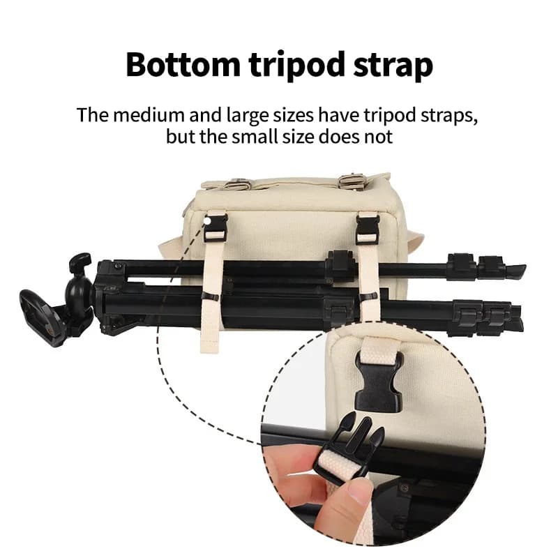 Single-Shoulder Canvas Camera Bag