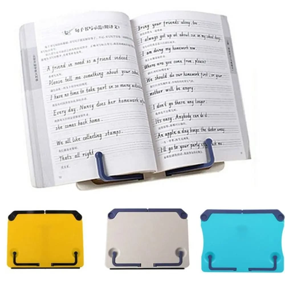 Wooden Book Stand Desk Organizer