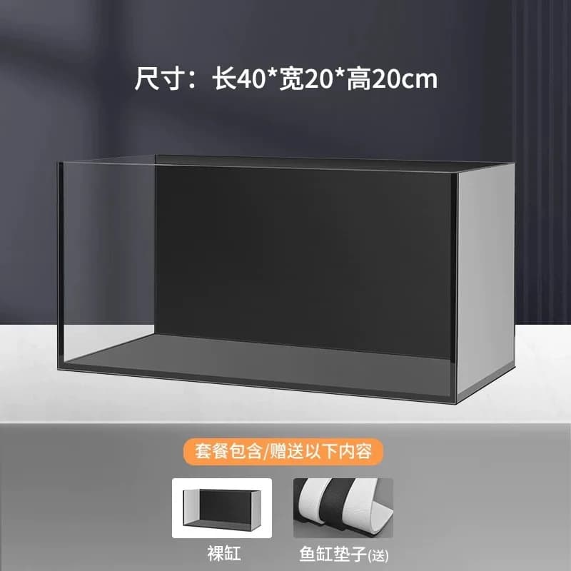 Desktop Office Aquarium Portable Glass Fish Tank Mini Household Desktop Square Aquarium fish tanks fish aquarium