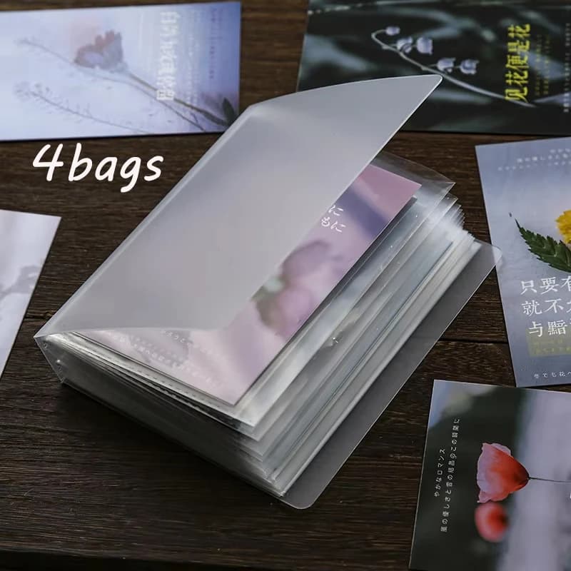 A6 Transparent PET Folder with 40 Pages