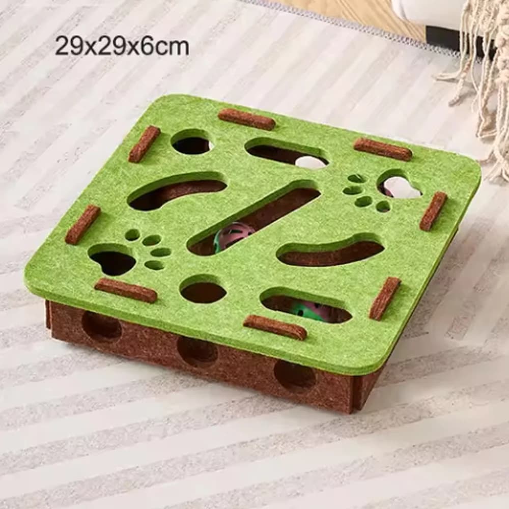 Interactive Sisal Scratching Post with Maze Toy
