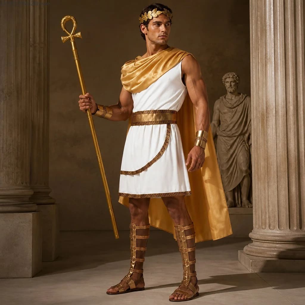 Ancient Greek Roman Robe Cosplay Costume Set
