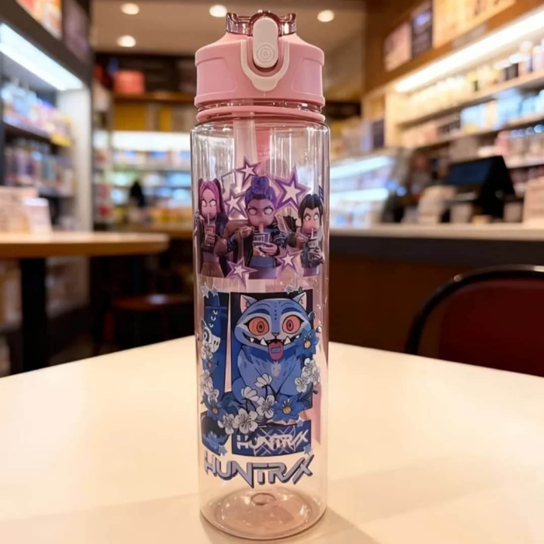 Water Bottles 750ml High-capacity Drinking Straw Cup Portable Girl Outdoor Bottles Office School Kid School Gym Sport