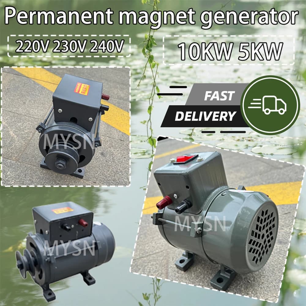 Free energy 240V 5KW Portable Generator 220V 10KW Permanent Magnet Generator Homeuse Alternator For Farm Outdoor Water Turbine