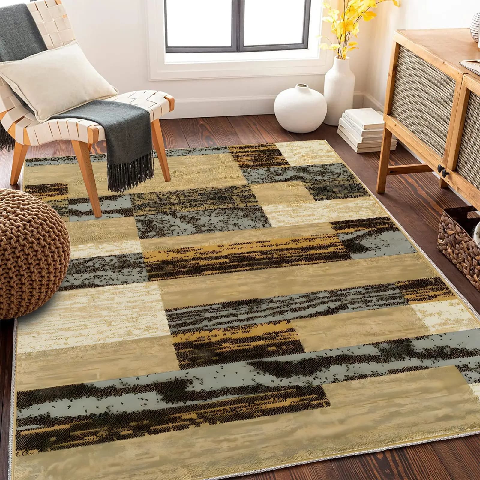 Nordic Geometric Area Rug