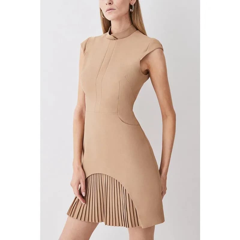 Slim A-Line Sleeveless Summer Business Dress