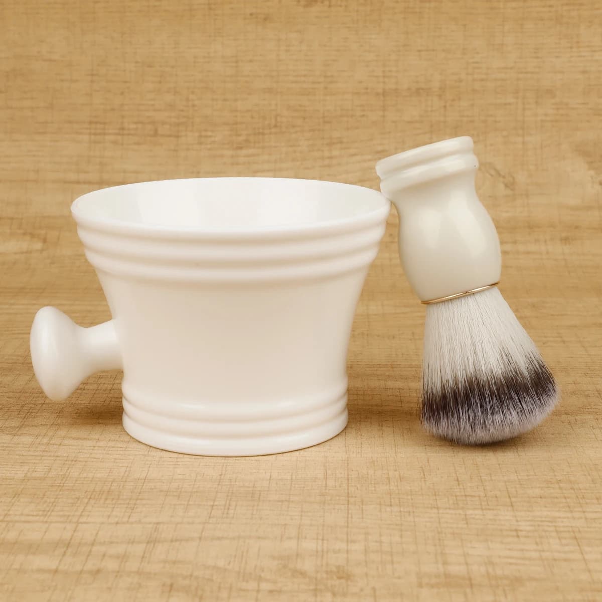 Beard Shaving Brush with Wooden Handle