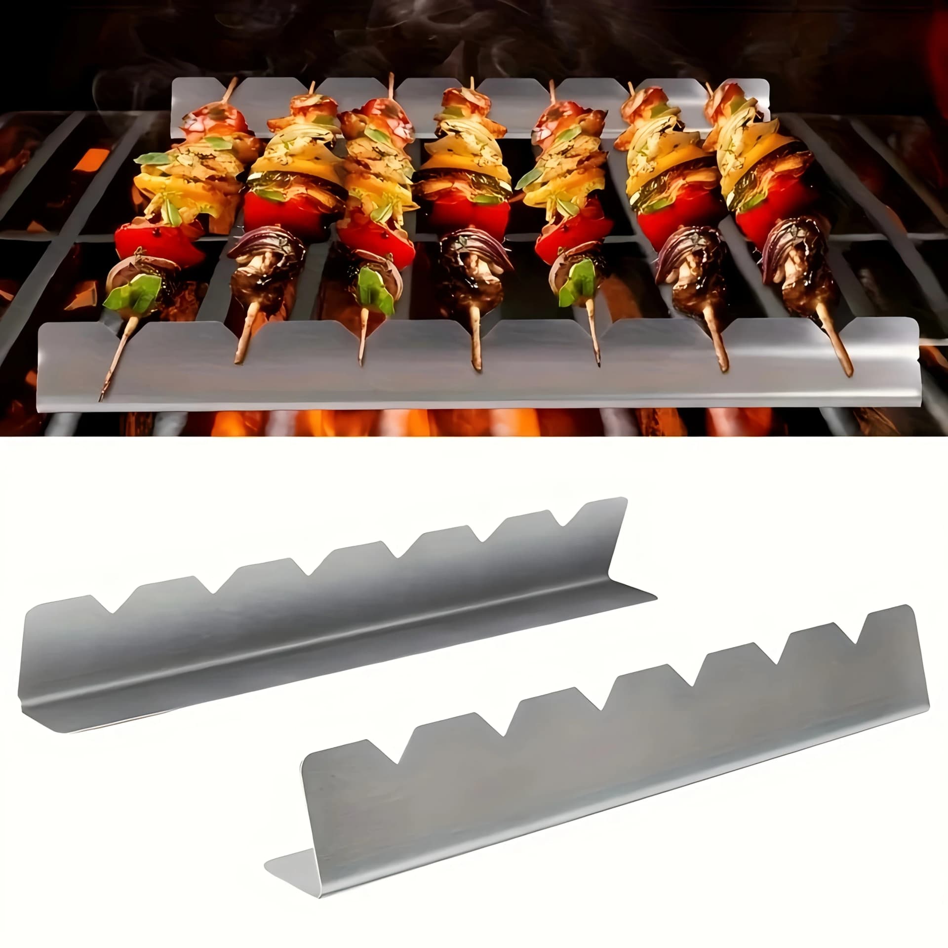 Stainless Steel Kebab Skewer Rack