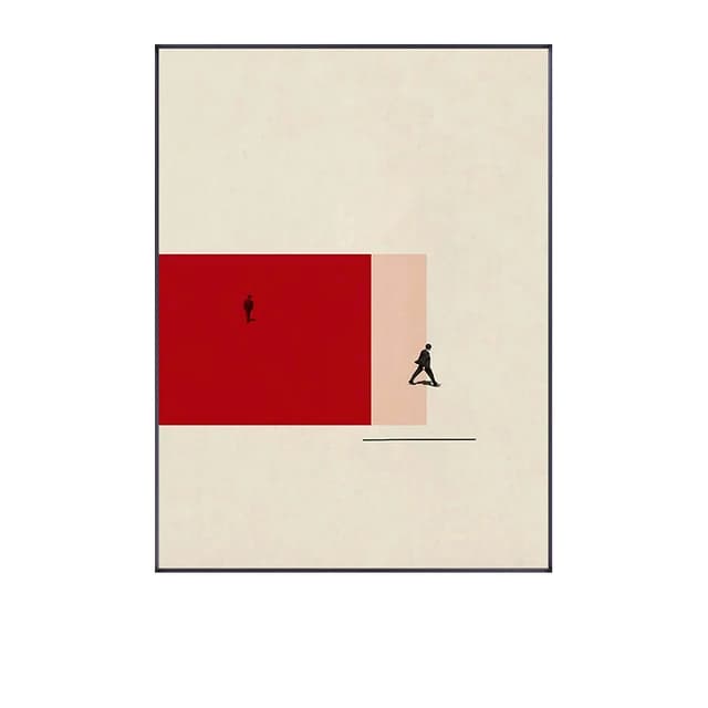 Modern Posture Figure Canvas Wall Print