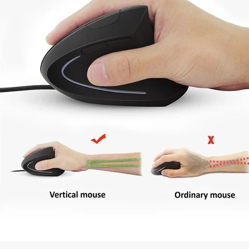 Wired Vertical Ergonomic Gaming Mouse