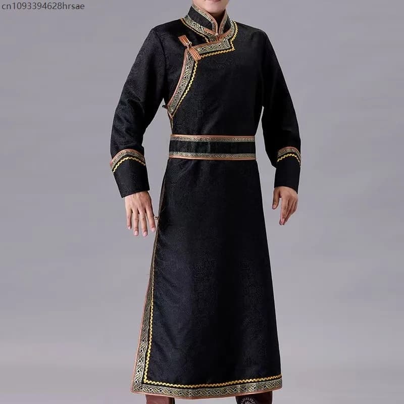 Mongolian Traditional Ethnic Grassland Robe