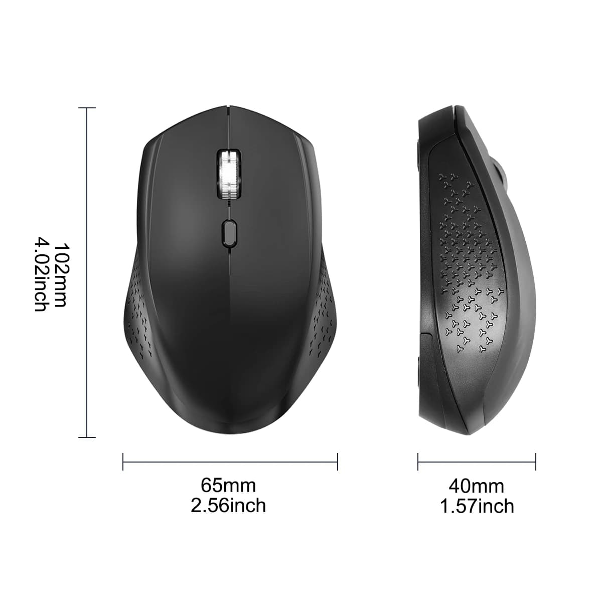 Wireless Ergonomic Mouse with Adjustable DPI