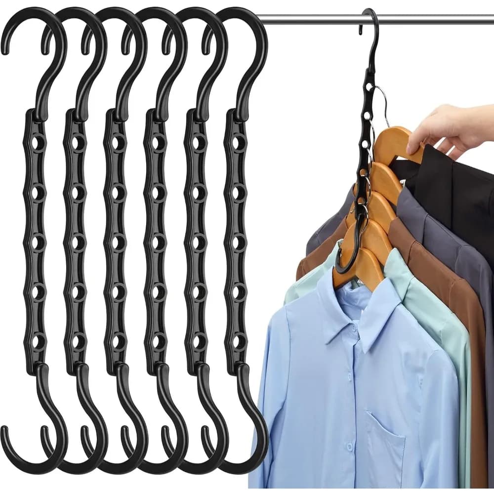 Space-Saving Closet Hangers 6-Pack