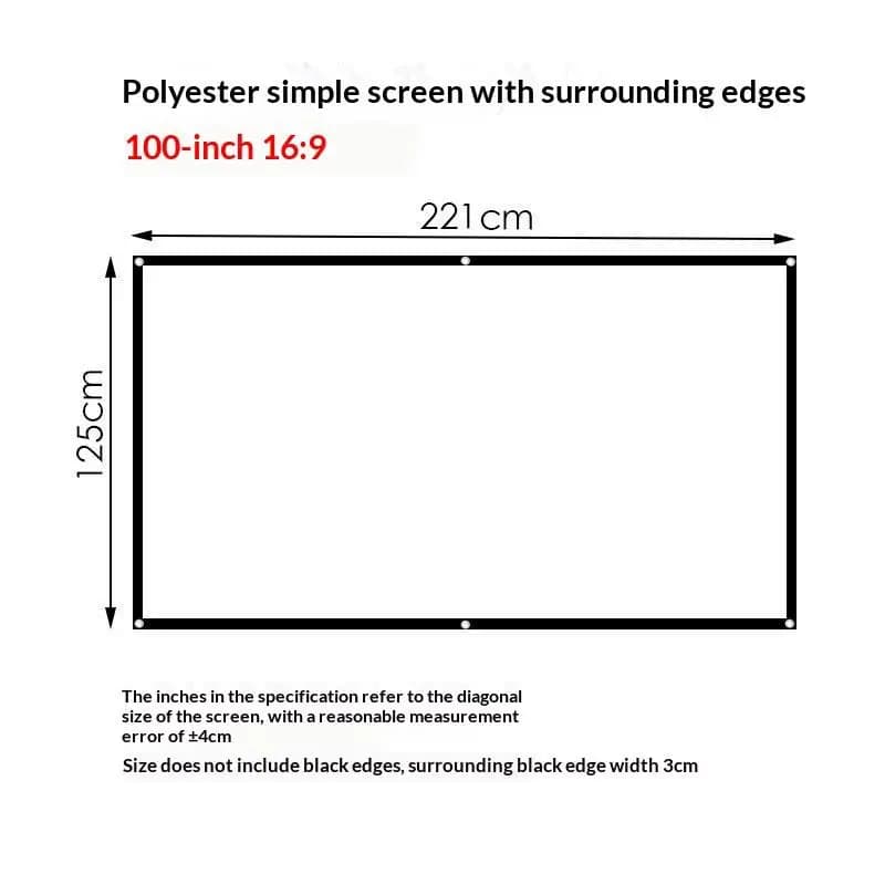 Polyester Projection Screen Fabric
