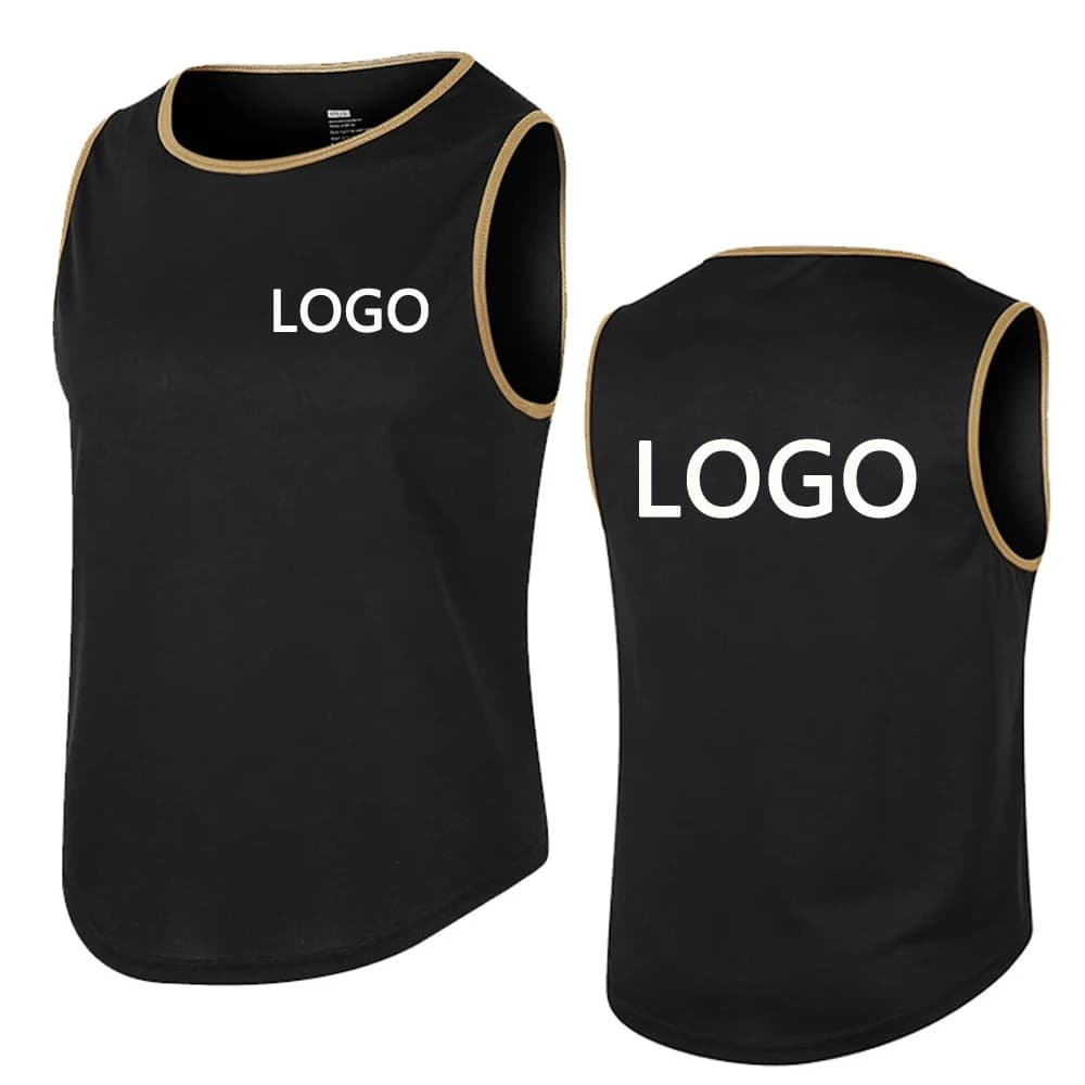 Men's sports vests, customize your number and logo, team uniforms, breathable and sweat-wicking lightweight sweatshirt tops