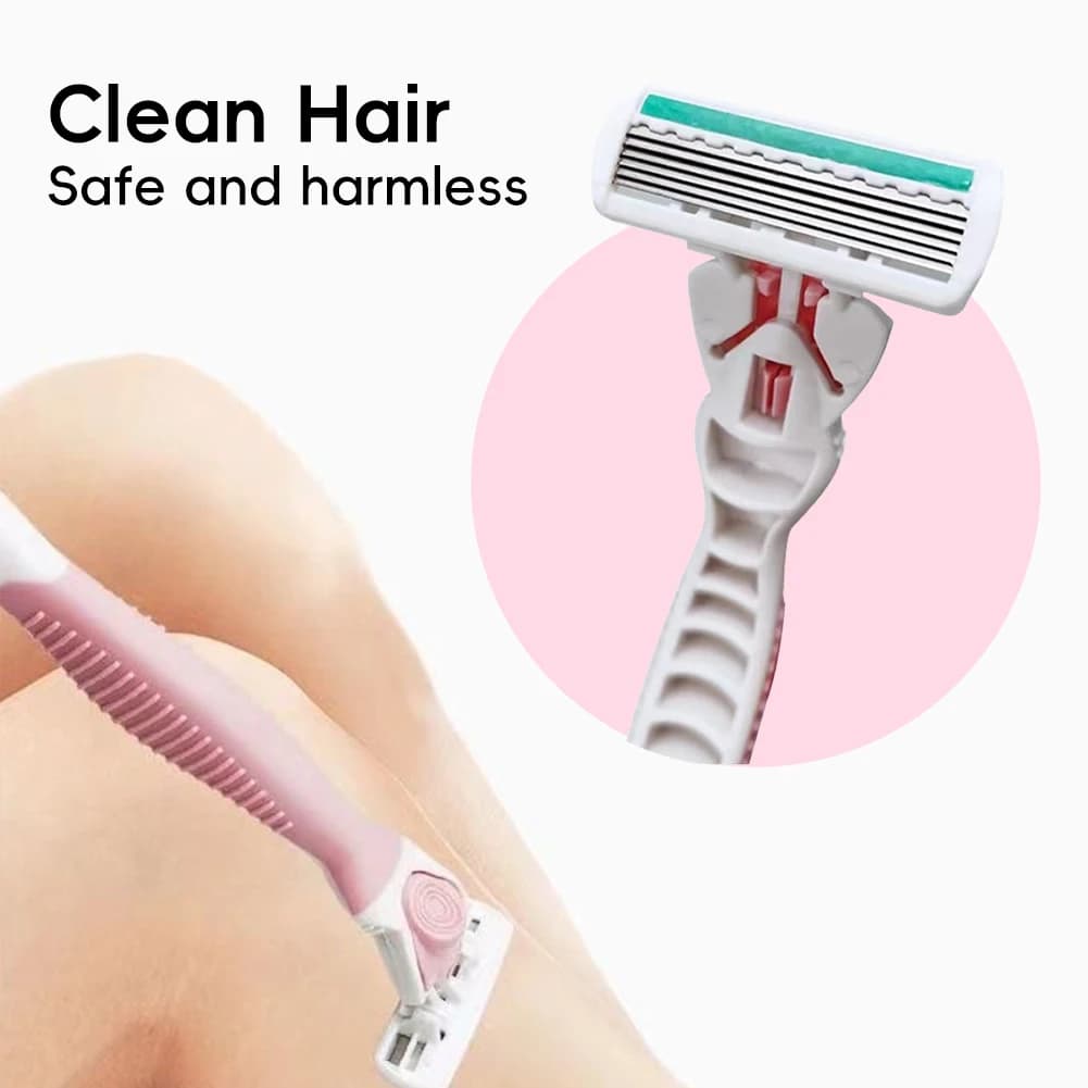 Women's Multi-Blade Razor With Replaceable Heads