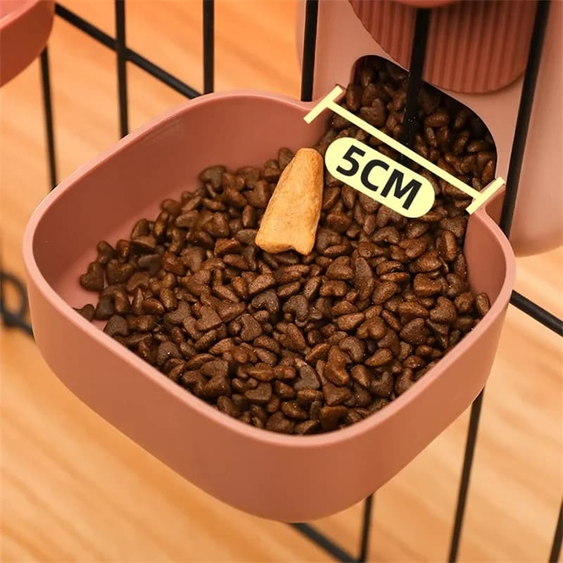 Automatic Pet Cage Feeder and Water Dispenser