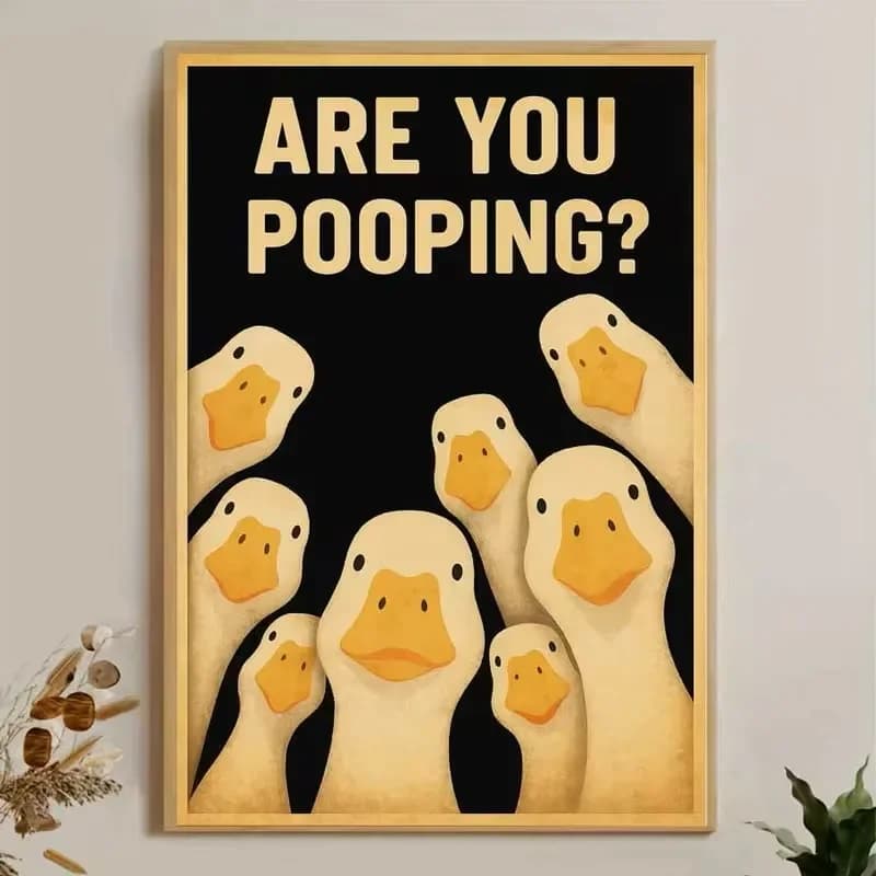 Classic Vintage Duck Canvas Wall Art