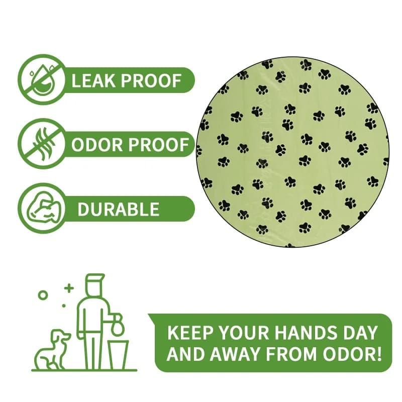 Biodegradable Dog Poop Bags, 15 Bags Per Roll