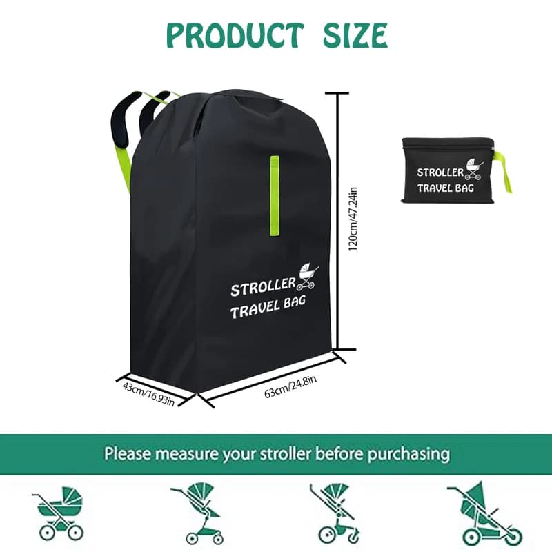 Stroller Travel Bag with Waterproof Storage