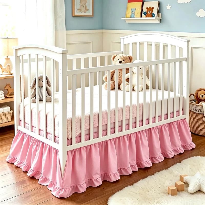 Crib Skirt with 16 Inch Drop