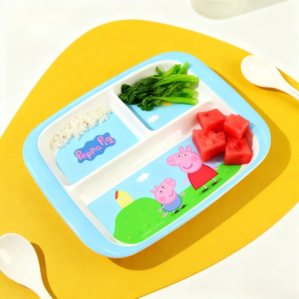Kids Divided Dinner Plate with Cartoon Design