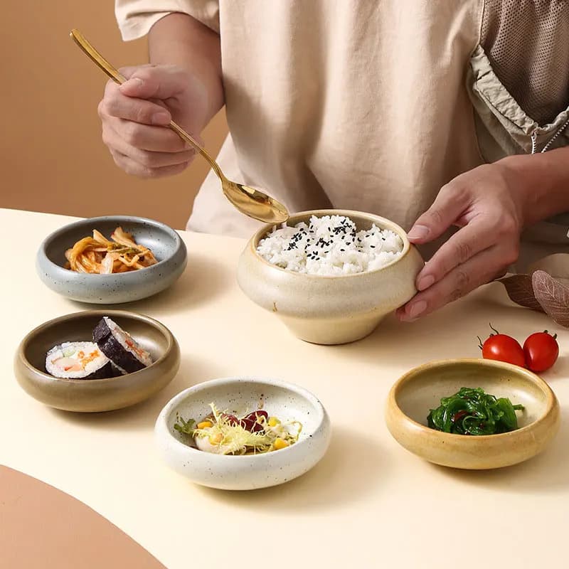 Ceramic Appetizer Dipping Bowl Set